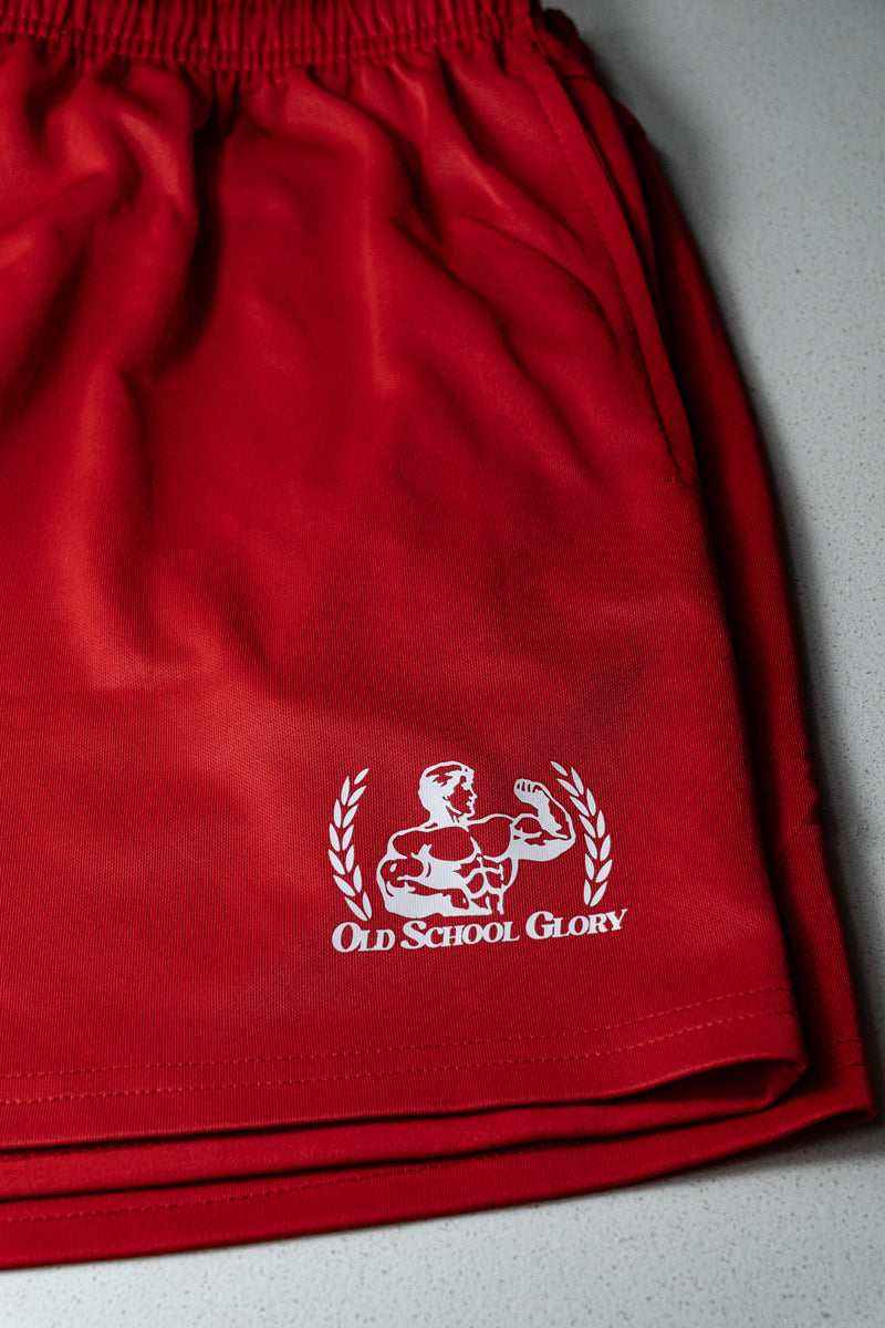 LIFEGUARD OLD SCHOOL GYM SHORTS RETRO GYM CLOTHING BUILT FOR YOU