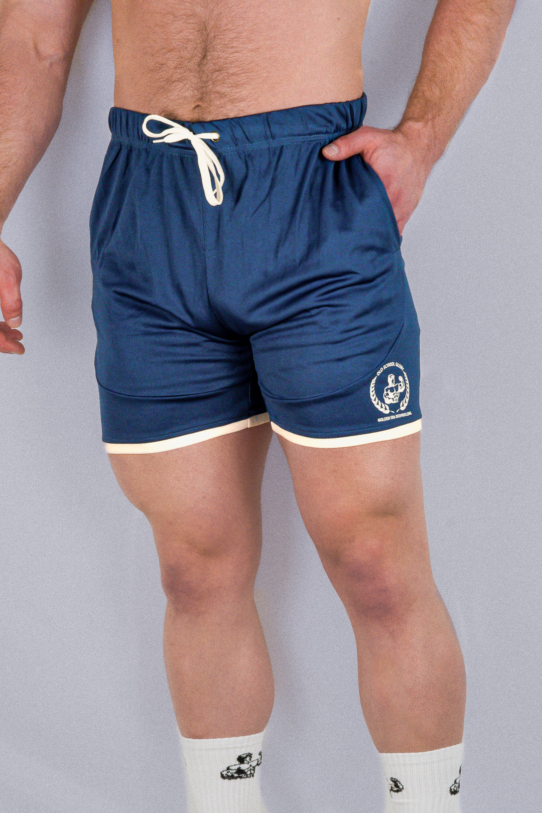 NAVY RETRO DRI-FIT SHORTS