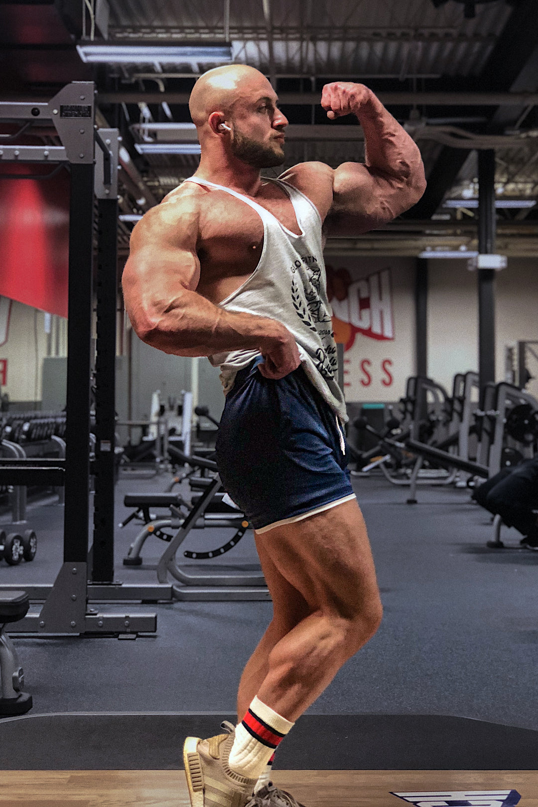 NAVY RETRO DRI-FIT SHORTS