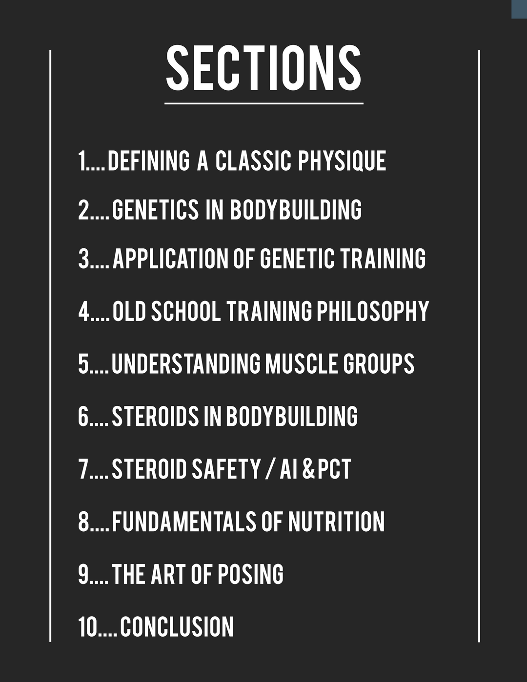 BUILD A CLASSIC PHYSIQUE
