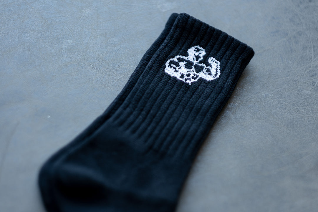 BLACK RETRO GLORY SOCKS