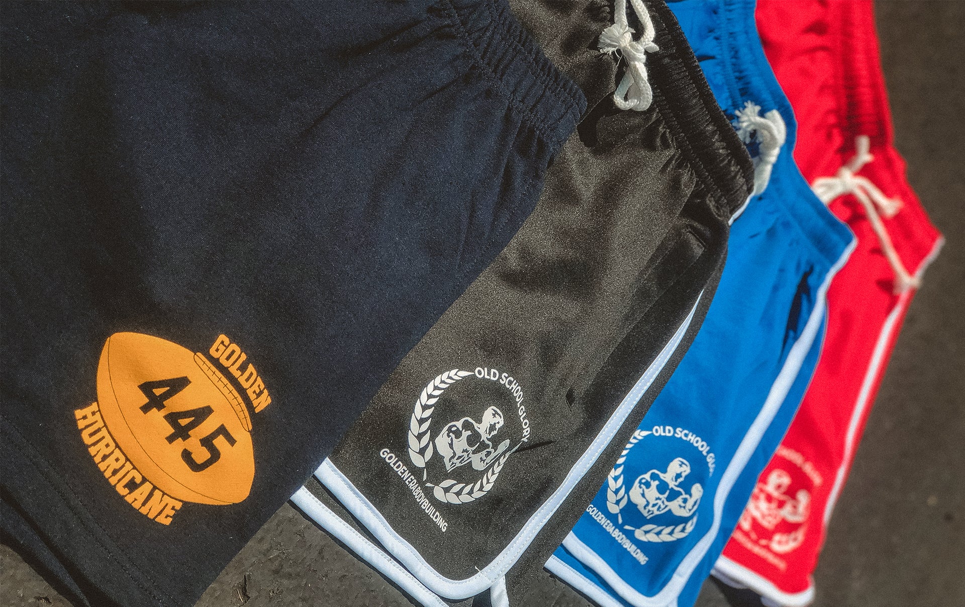 OLD SCHOOL GYM CLOTHING & RETRO LIFTING SHORTS OLD SCHOOL GLORY.