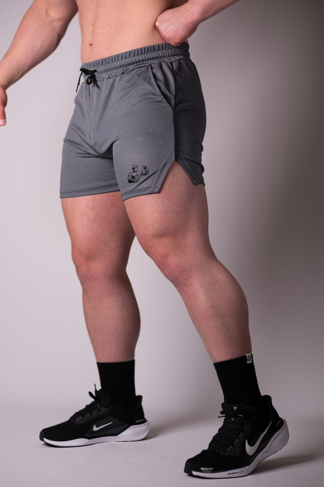 GREY DRI-FIT SHORTS