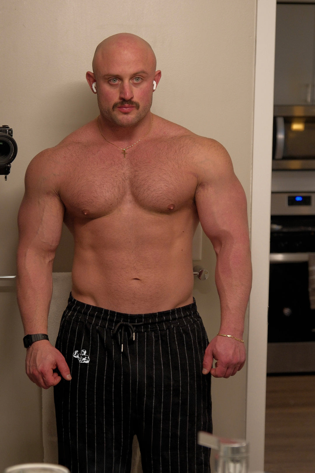 TITAN PINSTRIPE JOGGERS