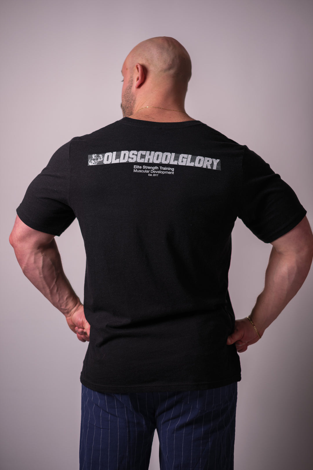 BLACK HEATHER GLORY GYM TEE
