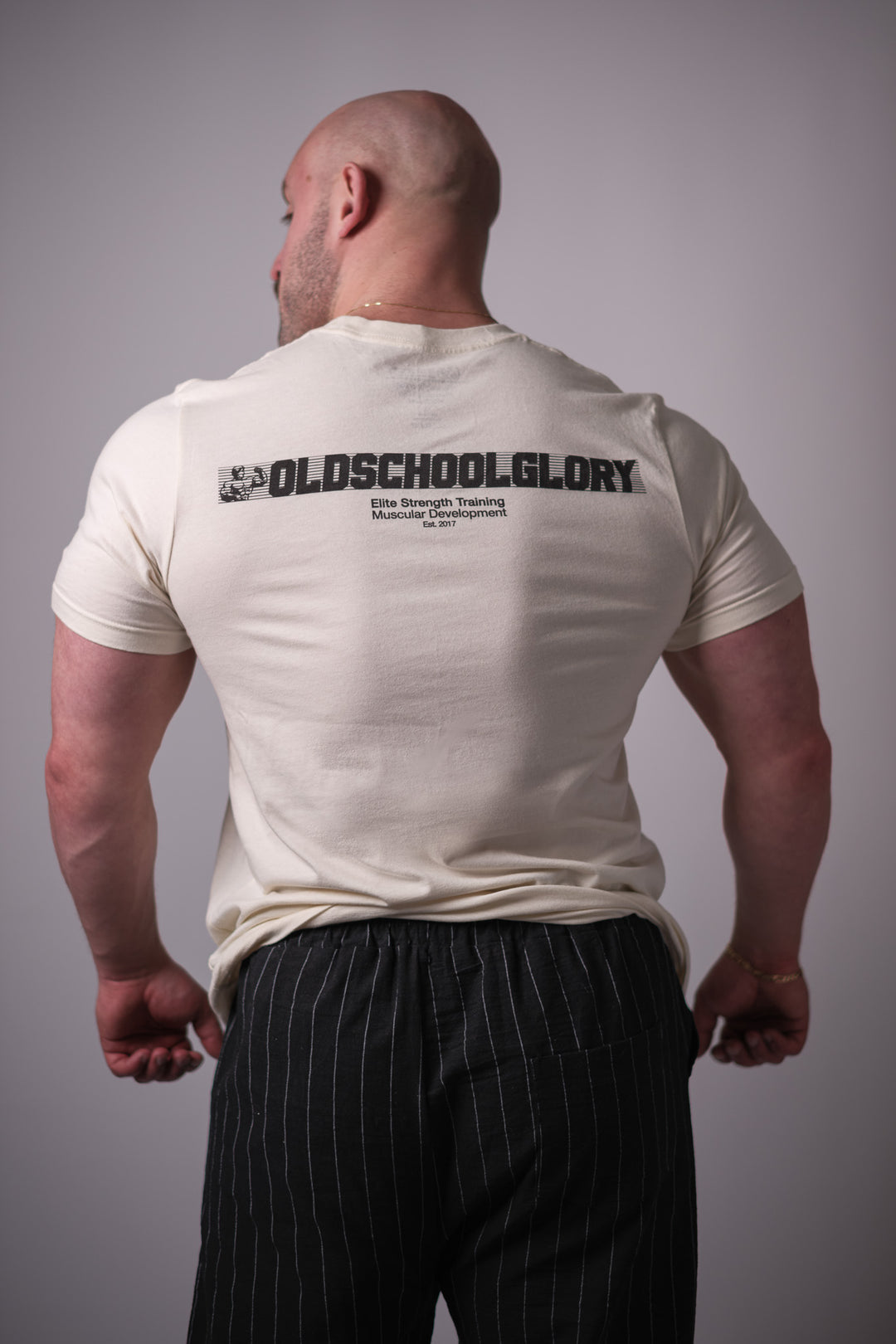 BONE HEATHER GLORY GYM TEE