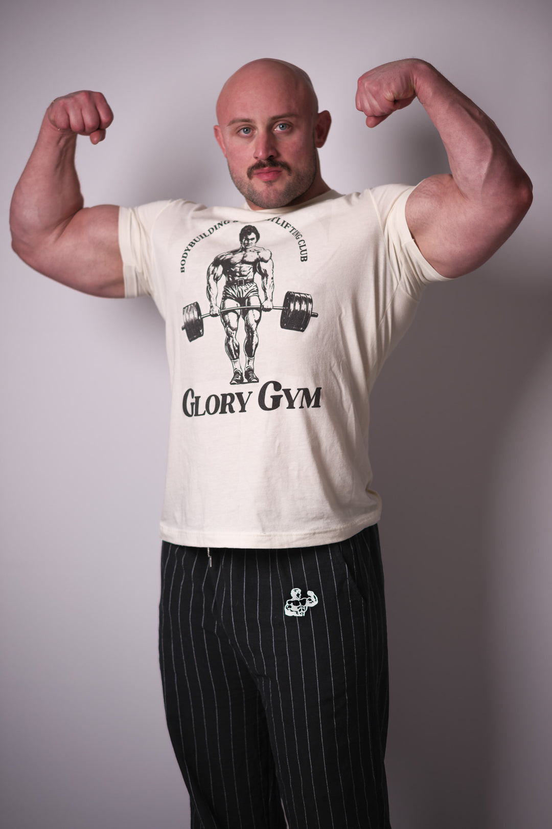 BONE HEATHER GLORY GYM TEE
